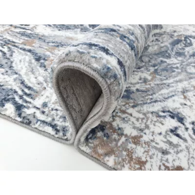 Rechteckiger Teppich 160x220 cm STEFANO - grau / blau