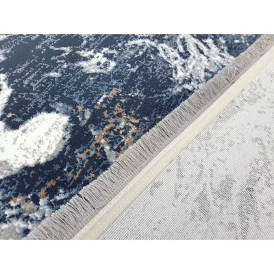 Rechteckiger Teppich 120x170 cm STEFANO - grau / blau