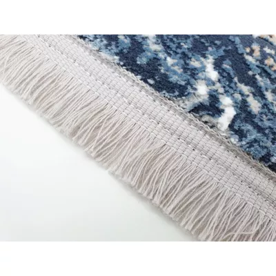 Rechteckiger Teppich 80x150 cm STEFANO - grau / blau