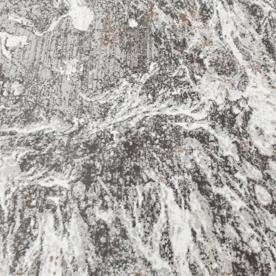 Rechteckiger Teppich 180x260 cm STEFANO - weiß / gold