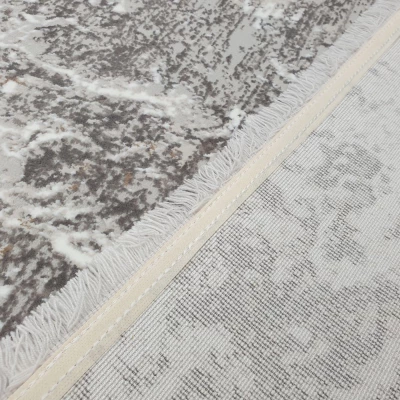 Rechteckiger Teppich 180x260 cm STEFANO - weiß / gold