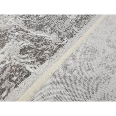 Rechteckiger Teppich 180x260 cm STEFANO - weiß / gold