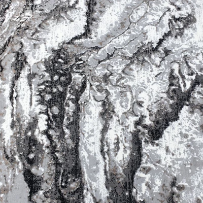 Rechteckiger Teppich 240x330 cm STEFANO - grau/schwarz
