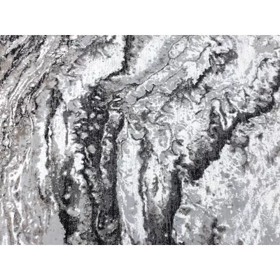 Rechteckiger Teppich 240x330 cm STEFANO - grau/schwarz