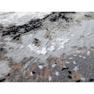 Rechteckiger Teppich 180x260 cm STEFANO - grau / schwarz