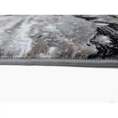 Rechteckiger Teppich 160x220 cm STEFANO - grau / schwarz