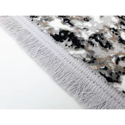 Rechteckiger Teppich 140x190 cm STEFANO - grau / schwarz