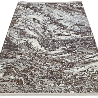 Rechteckiger Teppich 140x190 cm STEFANO - beige / gold