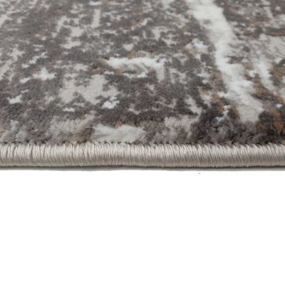 Rechteckiger Teppich 140x190 cm STEFANO - beige / gold