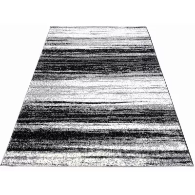 Stück Teppich 140x190 cm RAMIRO - grau / weiß