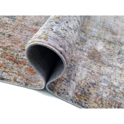 Runder Teppich 140 cm FRANCO - blau / grau