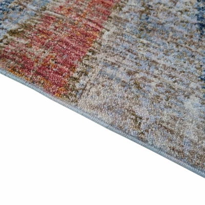 Stück Teppich 200x290 cm FRANCO - blau / mehrfarbig