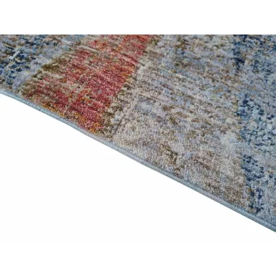 Stück Teppich 200x290 cm FRANCO - blau / mehrfarbig