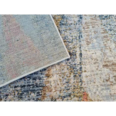Stück Teppich 200x290 cm FRANCO - blau / mehrfarbig