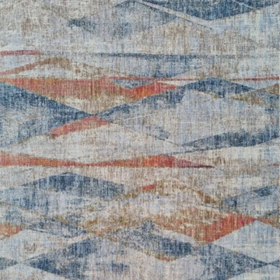 Stück Teppich 200x290 cm FRANCO - blau / mehrfarbig