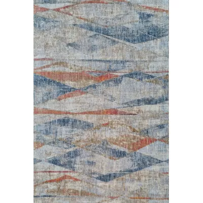 Stück Teppich 200x290 cm FRANCO - blau / mehrfarbig