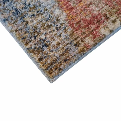 Stück Teppich 160x220 cm FRANCO - blau / mehrfarbig