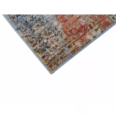 Stück Teppich 160x220 cm FRANCO - blau / mehrfarbig