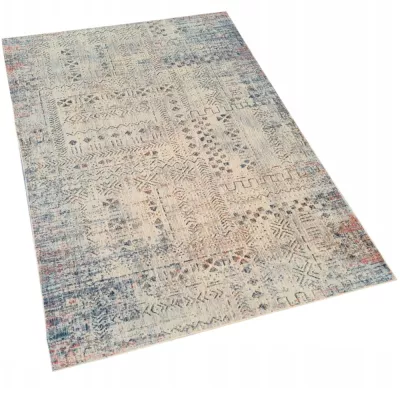 Gemusterter Stückteppich 200x290 cm FRANCO - blau / beige