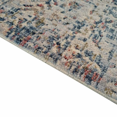 Gemusterter Stückteppich 160x220 cm FRANCO - blau / beige