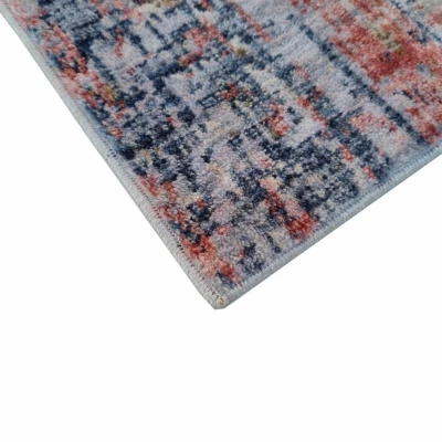 Gemusterter Stückteppich 160x220 cm FRANCO - blau / beige
