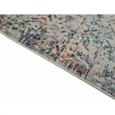 Gemusterter Stückteppich 140x190 cm FRANCO - blau / beige