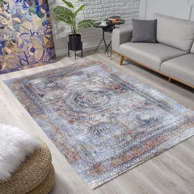Stück Teppich 200x290 cm FRANCO mit Ornamenten - mehrfarbig