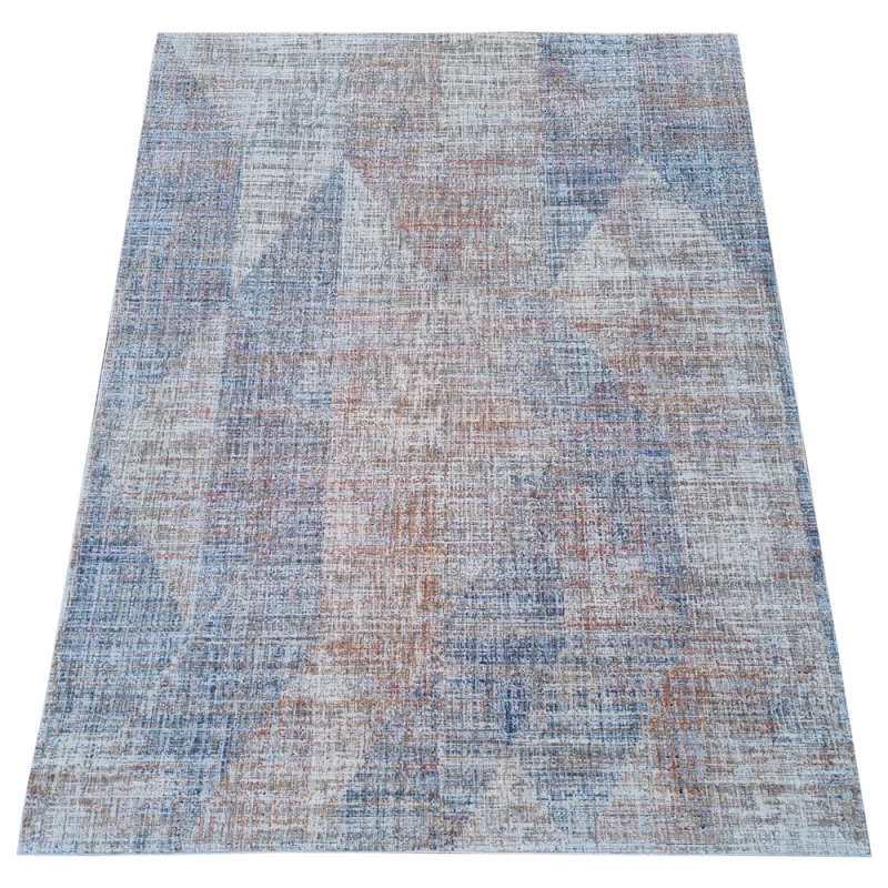 Stück Teppich 200x290 cm FRANCO - mehrfarbig / blau