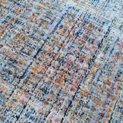 Stück Teppich 200x290 cm FRANCO - mehrfarbig / blau