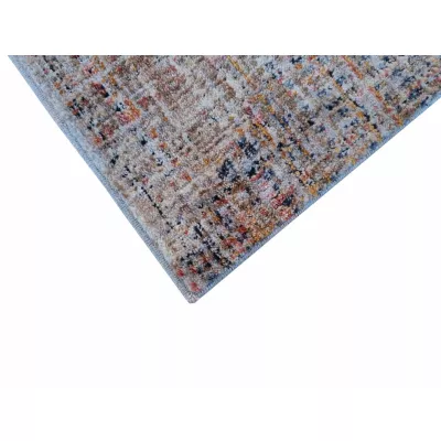 Stück Teppich 200x290 cm FRANCO - mehrfarbig / blau