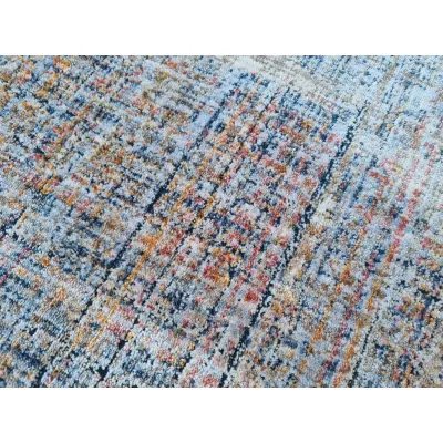 Stück Teppich 160x220 cm FRANCO - mehrfarbig / blau