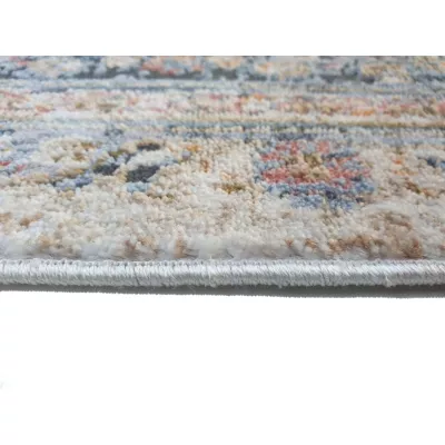 Ovaler Teppich 200x290 cm FRANCO - beige / blau