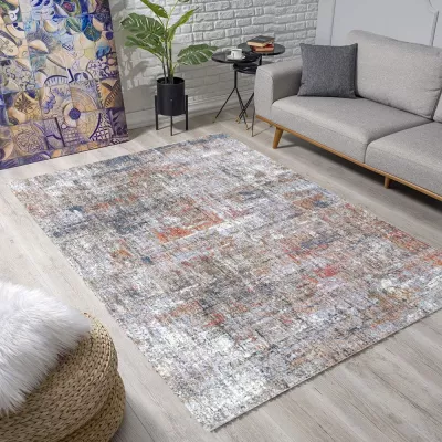 Stück Teppich 200x290 cm FRANCO - blau/grau
