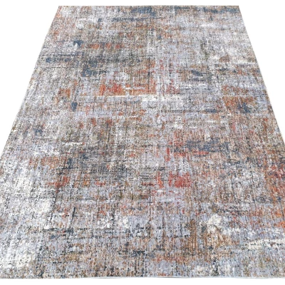 Stück Teppich 140x190 cm FRANCO - blau / grau