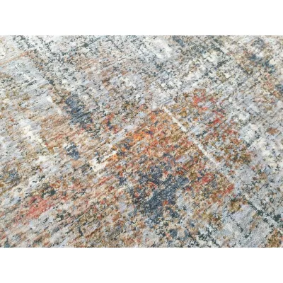 Stück Teppich 140x190 cm FRANCO - blau / grau