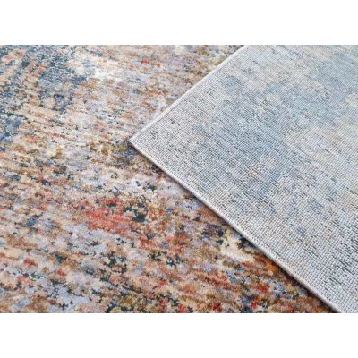 Stück Teppich 140x190 cm FRANCO - blau / grau