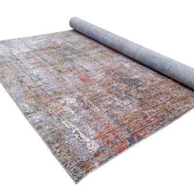 Stück Teppich 140x190 cm FRANCO - blau / grau