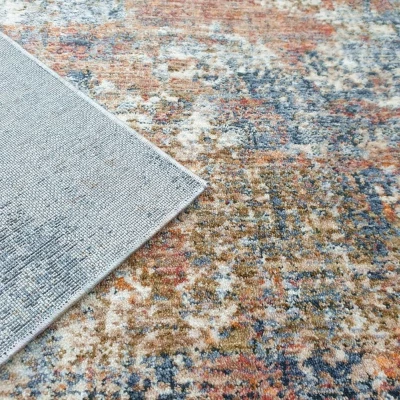 Stück Teppich 200x290 cm FRANCO - blau / orange