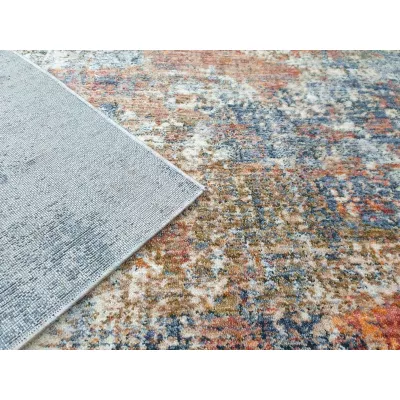 Stück Teppich 200x290 cm FRANCO - blau / orange