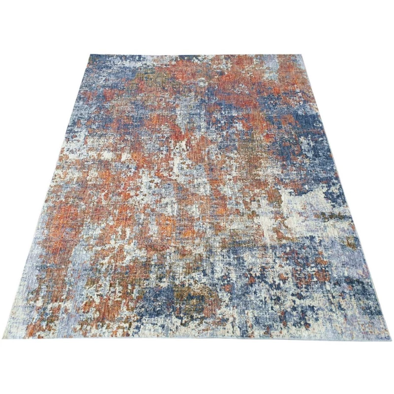 Stück Teppich 160x220 cm FRANCO - blau / orange