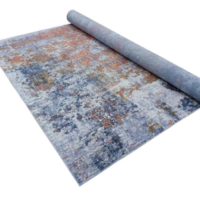 Stück Teppich 160x220 cm FRANCO - blau / orange