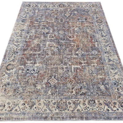 Stück Teppich 120x170 cm FRANCO - beige / blau
