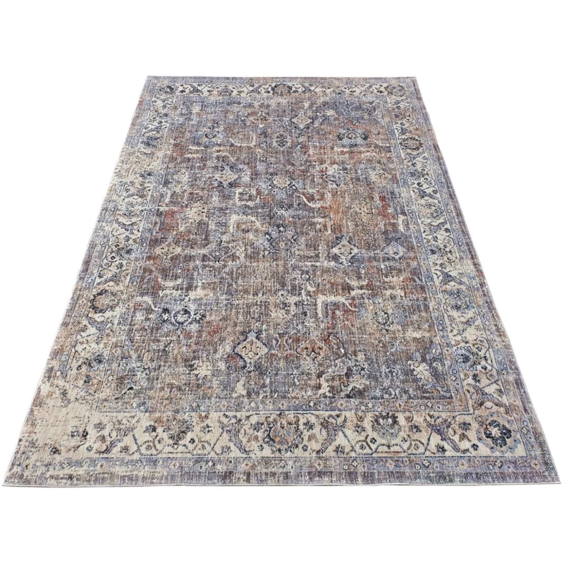 Stück Teppich 120x170 cm FRANCO - beige / blau