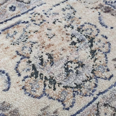 Stück Teppich 120x170 cm FRANCO - beige / blau