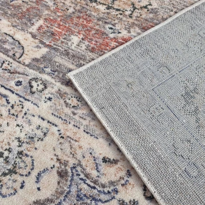 Stück Teppich 120x170 cm FRANCO - beige / blau