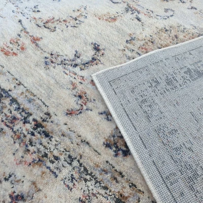 Stück Teppich 120x170 cm FRANCO - blau / beige