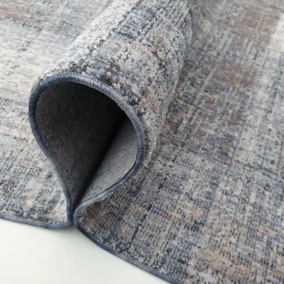 Stück Teppich 120x170 cm FRANCO - blau / weiß