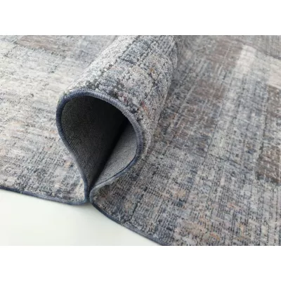 Stück Teppich 120x170 cm FRANCO - blau / weiß