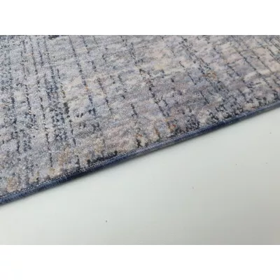 Stück Teppich 120x170 cm FRANCO - blau / weiß