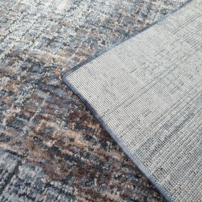 Stück Teppich 120x170 cm FRANCO - blau / weiß